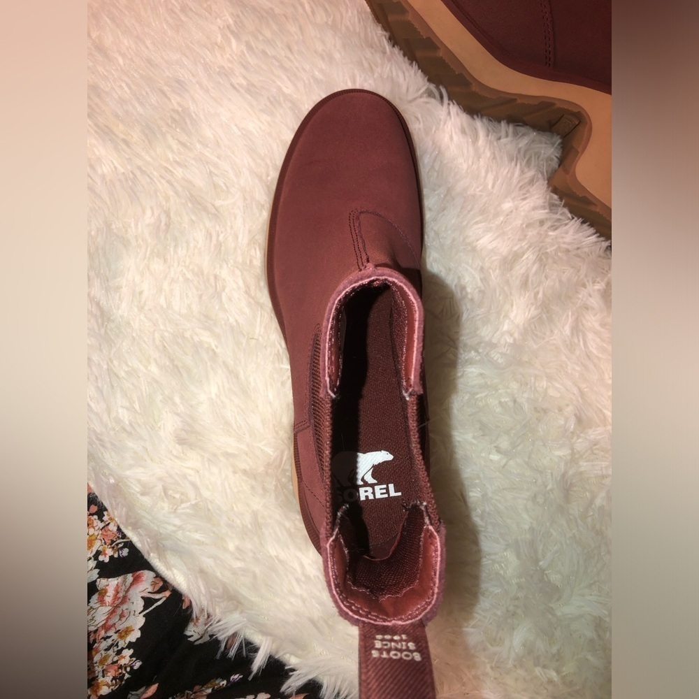 Sorel Women's Hi-Line Heel Chelsea Boots - Umber,Spice size 6.5 NWOB - Picture 8 of 16